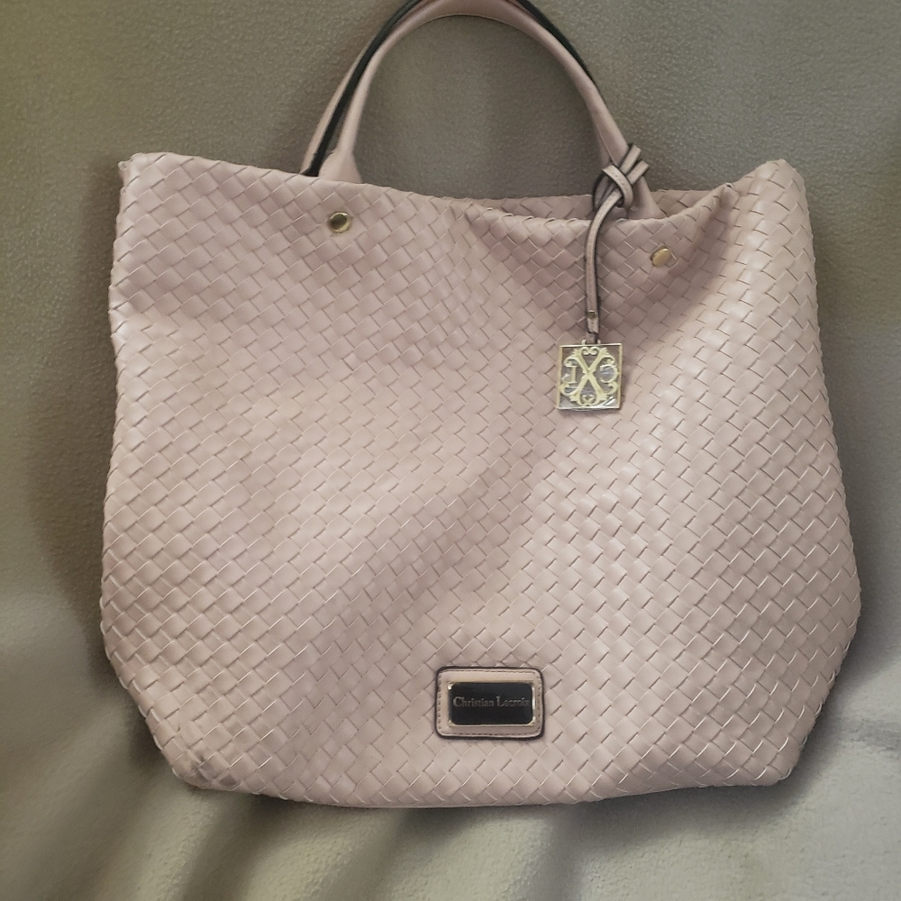 Christian Lacroix Blush Vegan Leather Tote/Handbag
